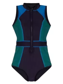 Купальник в стиле колор-блок Duskii, фиолетовый