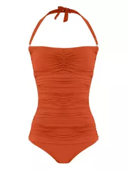 Купальник Wangari со сборками Lygia & Nanny, оранжевый