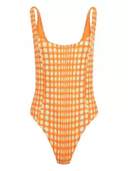 Купальник Wiggle Dot Christopher John Rogers, оранжевый