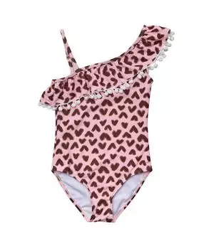 Купальник Wild Love на одно плечо с оборками для девочек-подростков Snapper Rock