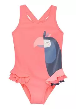 Купальник WITH APPLICATION Color Kids, цвет neon coral