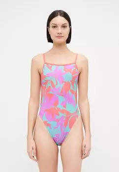 Купальник WOMENS ALLOVER DIGITAL V BACK Speedo, бирюзовый