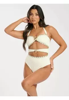 Купальник ZEBRA STARFISH CUT OUT South Beach, кремовый