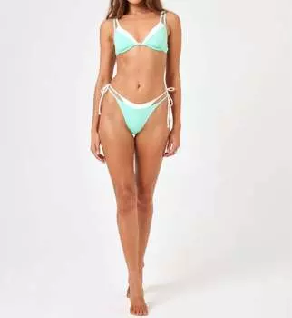 Купальник женский L Space, цвет bright teal/cream