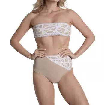 Купальник женский Sauipe, коричневый/белый