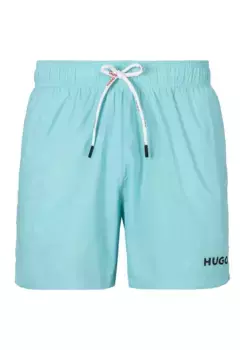 Купальные брюки HUGO Underwear с кулиской с логотипом, цвет Turquoise/Aqua 440