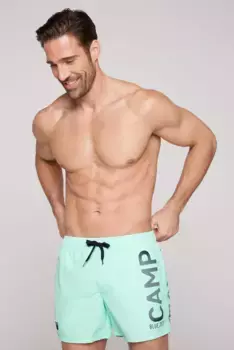 Купальные шорты CAMP DAVID с прорезными карманами, цвет Sun Aqua