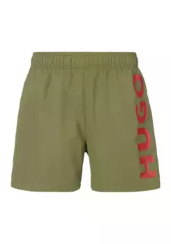 Купальные шорты HUGO Underwear "ABAS" с логотипом HUGO, зеленый