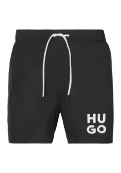 Купальные шорты HUGO Underwear "PAOL", с надписью HUGO, черный
