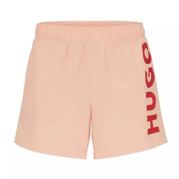 Купальные шорты Hugo With Logo Print, светло-розовый