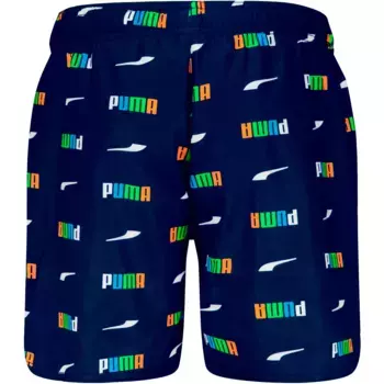 Купальные шорты PUMA с боковыми карманами на молнии, цвет navy-combo