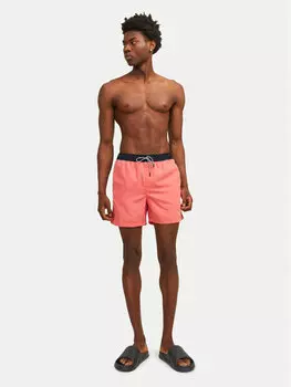 Купальные шорты стандартного кроя Jack&Jones, розовый