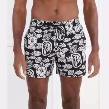 Купальные шорты стандартного кроя с шерстяной отделкой Vilebrequin, черный