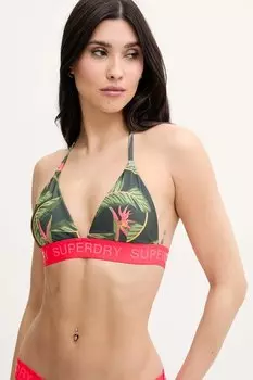 Купальный бюстгальтер Superdry, зеленый