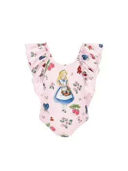 Купальный костюм ALICE IN THE WONDERLAND DISNEY COSTUME INTERO FRUITY FRUITS Monnalisa, розовый