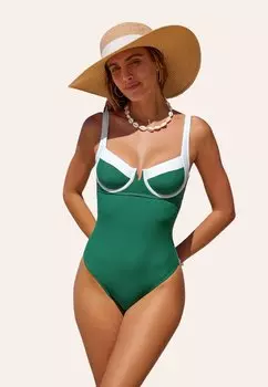 Купальный костюм Cupshe, зеленый
