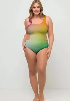 Купальный костюм CUT-OUTS SOFTCUPS DREIER TRGER Ulla Popken, зеленый