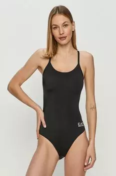 Купальный костюм EA7 Emporio Armani, черный