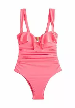 Купальный костюм FRILL BANDEAU TUMMY CONTROL Next, фуксия
