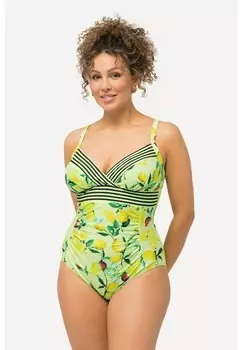 Купальный костюм FRUIT RUCHED Ulla Popken, желтый