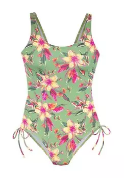 Купальный костюм LASCANA, зеленый