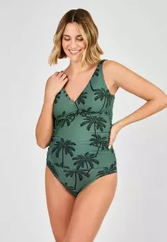 Купальный костюм MATERNITY FIT PALM PRINT SET JoJo Maman Bb, зеленый