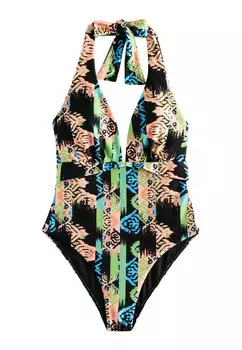 Купальный костюм PLUNGE TUMMY CONTROL Never Fully Dressed, черный