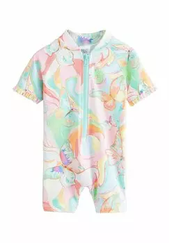 Купальный костюм REGULAR FIT - FRILL SLEEVE Next, фуксия