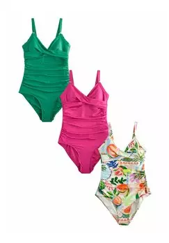 Купальный костюм REGULAR FIT - TUMMY CONTROL 3 PACK Next, фуксия
