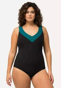 Купальный костюм TEXTURED TIGER Ulla Popken, черный