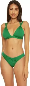 Купальный топ BECCA Color Code Jolene Halter Top, цвет Grass