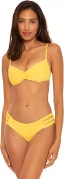 Купальный топ BECCA Color Code Vanessa Twist Underwire Bra Top, цвет Banana