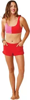 Купальный топ Carve Designs Sandhaven Color-Block Top, цвет Fuchsia/Hot Red