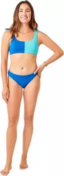 Купальный топ Carve Designs Sandhaven Color-Block Top, цвет Royal Blue/Ceramic