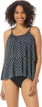 Купальный топ COCO REEF Siren Mesh Layer Tankini Top, цвет Cast/Black