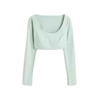 Купальный топ H&M Padded Cup, мятно-зеленый