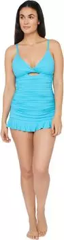 Купальный топ La Blanca Island Goddess Twist Keyhole Tankini Swimsuit Top, цвет Poolside
