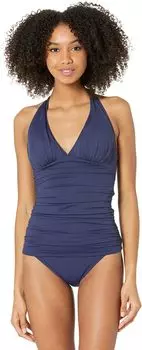 Купальный топ Lilly Pulitzer Bliss Halter Tankini Top, цвет True Navy