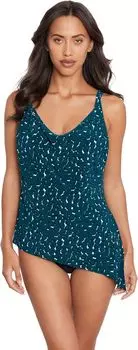 Купальный топ Magicsuit Shadow Dot Winnie Tankini Top, цвет Teal Black