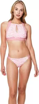 Купальный топ Sanctuary Modern Kitty Keyhole High Neck Top, цвет Bright Peachy