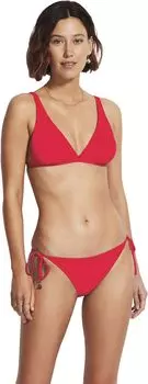 Купальный топ Seafolly Active Longline Tri Top, цвет Chilli