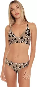 Купальный топ Trina Turk Lynx Reversible Halter Top, разноцветный