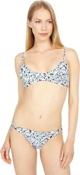 Купальный топ Volcom Bloom Generation Scoop Bikini Top, цвет Coastal Blue