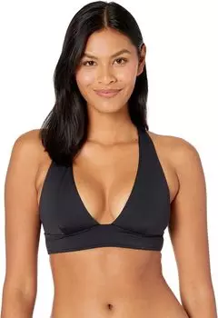 Купальный топ Volcom Simply Seamless Halter Top, черный