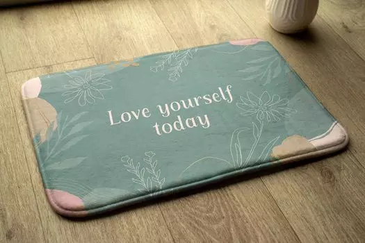 Купельная пржедложка - Koberec do koupelny - Absorpn rohoka Sprchov koberce - 90x60 см - Poln kvtiny Koberec tulup