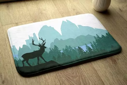 Купельнова пржедложка - Koberec do koupelny - Absorpn rohoka Sprchov koberce - 90x60 см - Les Jelen tulup