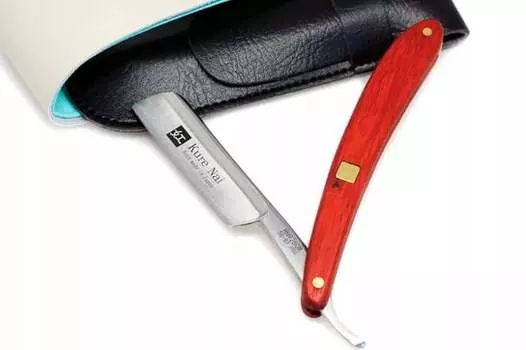 Куренай, традиционная бритва + ремень и футляр, inna