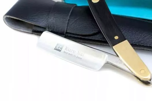 Куренай, традиционная бритва + ремень и футляр, inna