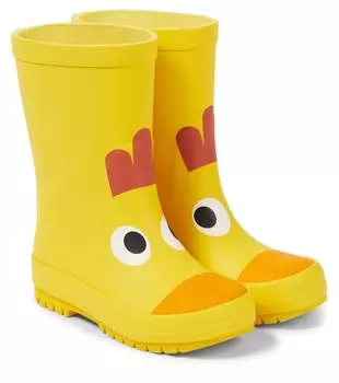 Куриные резиновые сапоги Stella Mccartney Kids, цвет giallo