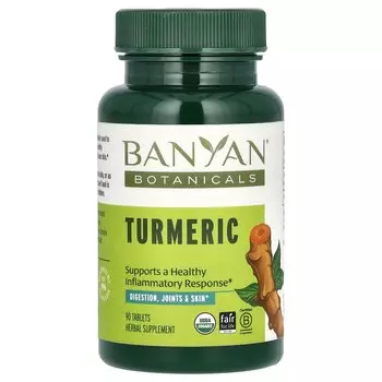 Куркума Banyan Botanicals, 90 таблеток